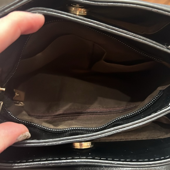 Black Crossbody Bag with buckle detail - Picture 9 of 10